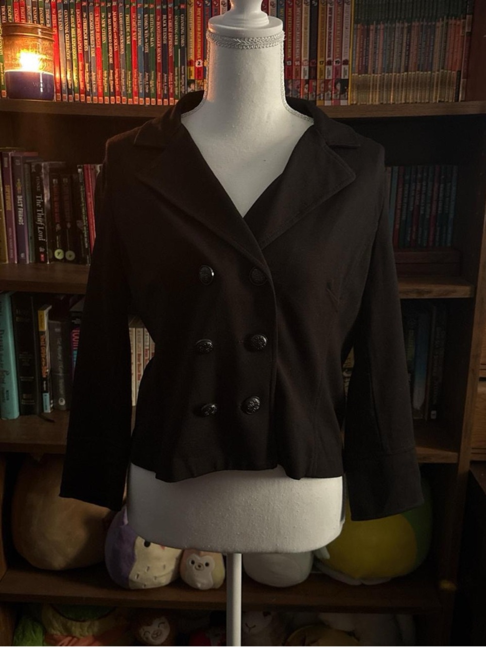 CAbi Black Double-Breasted Blazer